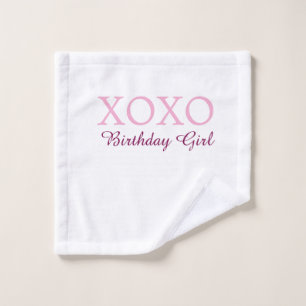 Xoxo fille d'anniversaire nom rose mauve simple am