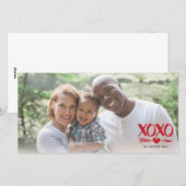 XOXO Flèche coeur Valentin Cartes photos (Devant / Derrière)