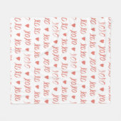 XOXO FLEECE DEKEN (Voorkant (Horizontaal))