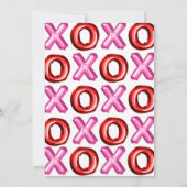 XOXO folie ballon Galentines Party Invitation Kaart (Achterkant)