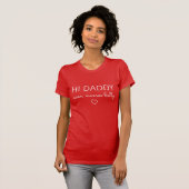 Xoxo Fun Valentijnsdag Zwangerschap Kennisgeving T-shirt (Voorkant volledig)