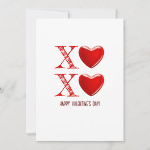 Xoxo Gelukkig Valentijnsdag met hart snoep Kaart