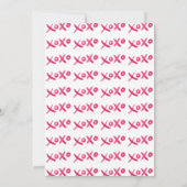 XOXO handgeschilderde uitnodiging (Achterkant)