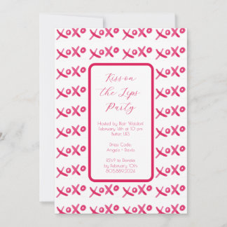 XOXO handgeschilderde uitnodiging