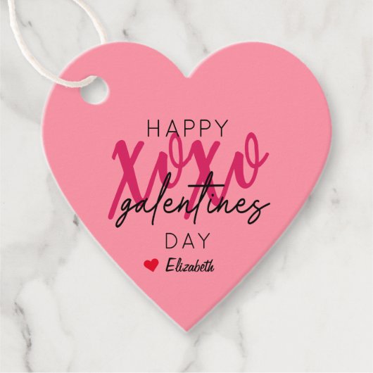 XOXO Happy Galentine's Day Bedankjes Labels (Voorkant)