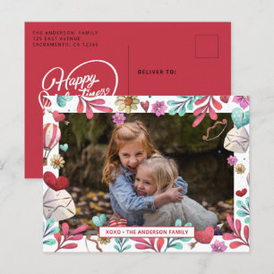 XOXO Happy Valentine's Day Foto Feestdagenkaart