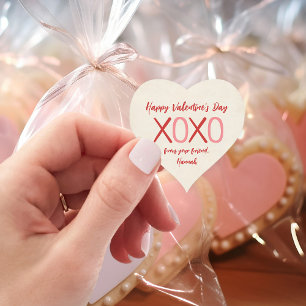 XOXO Hart Kinder Klaslokaal Valentijnsdag Party Sticker