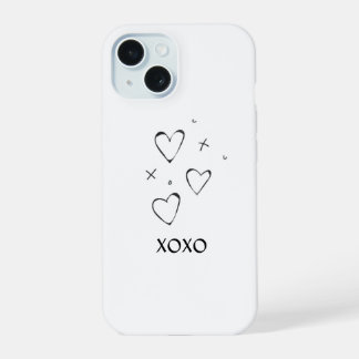 XOXO hart telefoonhoesje iPhone 15 Hoesje