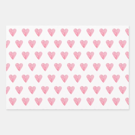 XOXO Hartjes Valentijnsdag Cadeaus Inpakpapier Vel (Voorkant 3)