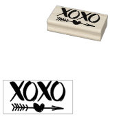 XOXO Hartpijl Rubber Stamp Rubberstempel (Gestempeld)