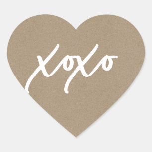 xoxo Hartvormige Sticker