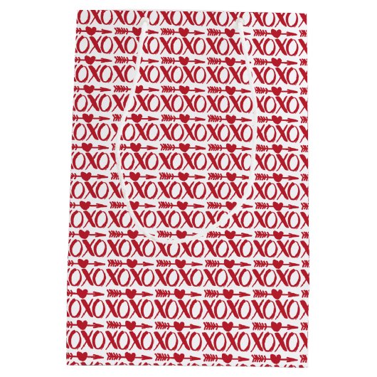 XOXO Heart Arrow Cadeau Medium Cadeauzakje (Achterkant)