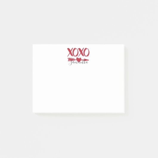 XOXO Heart Arrow Post-it Notes (Voorkant)