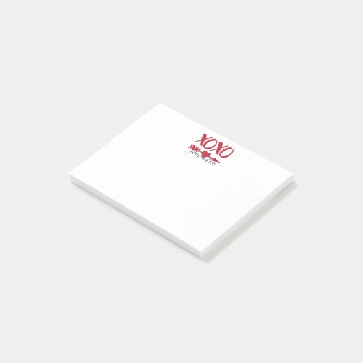 XOXO Heart Arrow Post-it Notes (Schuin)