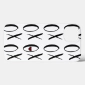 XOXO Heart Case-Mate iPhone Case (Achterkant (horizontaal))