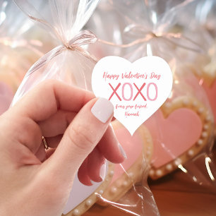XOXO Heart Kinder Classroom Valentijnsdag Hart Sticker