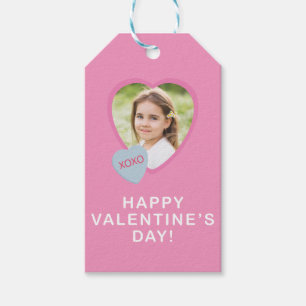 XOXO Heart Photo Valentijnsdag Simple Gift Label Cadeaulabel