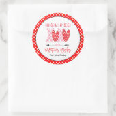 XOXO Hugs en Kisses Valentijnsdag Ronde Sticker (Tas)