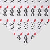 XoXo-Hugs-Kisses-met-Rode-Lips Tissuepapier (Detail)