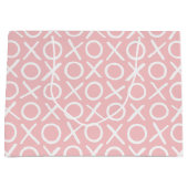 XOXO Hugs & Kisses Pastel Pink Brush Script Groot Cadeauzakje (Voorkant)