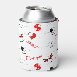 XOXO, ik hou van jou en van je hart Blikjeskoeler