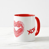 Xoxo Kiss Heart Kiss Lips Mug (Devant droit)