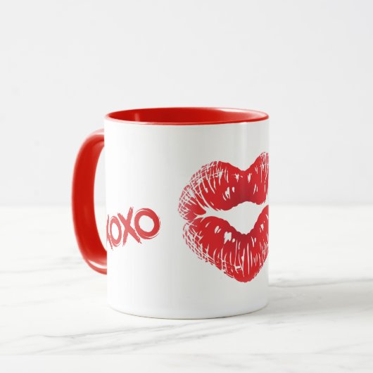 Xoxo Kiss Heart Kiss Lips Mug (Devant gauche)