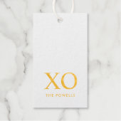 XOXO Knuffels & Kusjes Eenvoudig Minimalistisch Ec Cadeaulabels (Voorkant)