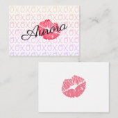 XOXO kus Notitiekaartje (Voorkant / Achterkant)