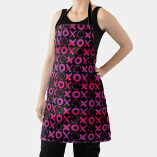 xoxo kus roze paars schort