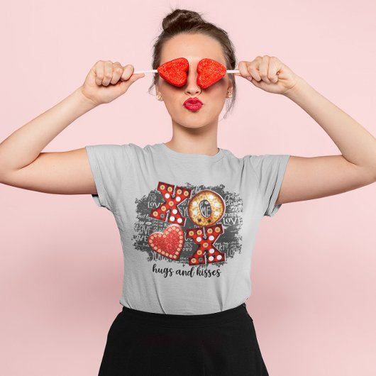 XOXO-liefde nog zorgwekkender, minder hart T-shirt