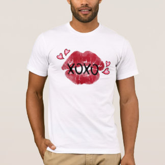 XOXO Lips Kiss Love Valentijnsdag T-shirt