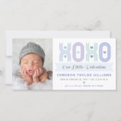 XOXO Little Valentine Boy Photo Faire-part de nais (Devant)