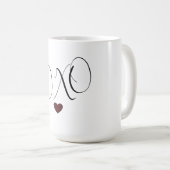 XOXO Love Heart Koffiemok (Voorkant rechts)