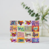 XOXO Love Mosaic Briefkaart (Staand voorkant)