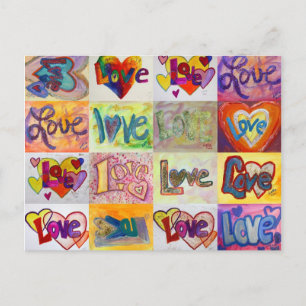 XOXO Love Mosaic Briefkaart