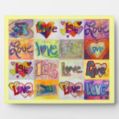 XOXO Love Mosaic Collage Peinture Poème Plaque (Devant)