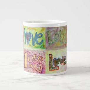 XOXO Love Mosaic Collage Peintures Mug