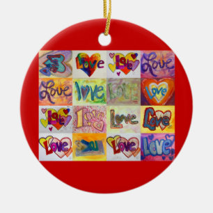 XOXO Love Mosaic Sieraad Kunst Keramisch Ornament