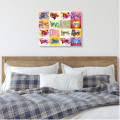 XOXO Love Word Peinture en toile d'oeuvre d'art (r (Insitu(Chambre))
