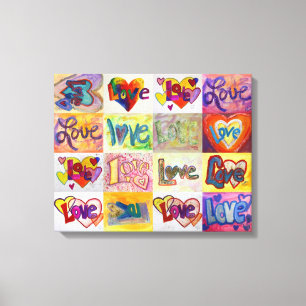XOXO Love Word Peintures d'oeuvres d'art Toile Imp