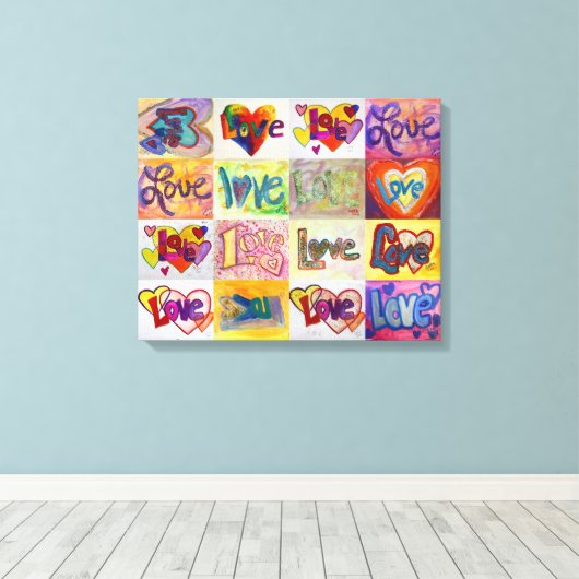 XOXO Love Word Peintures d'oeuvres d'art Toile Imp (Insitu (Plancher de Bois))