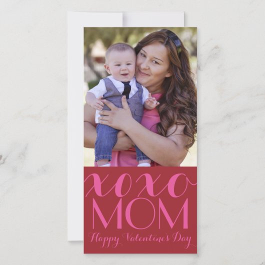 XOXO Maman Valentine Carte photo (Devant)
