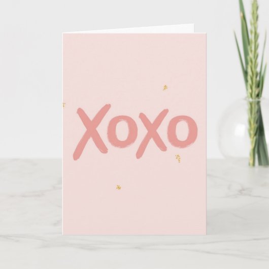 Xoxo Minimalist Card Kaart (Voorkant)