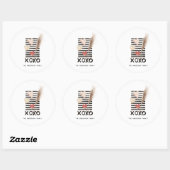 XOXO | Moderne Valentijnsdagstickers Ronde Sticker (Vel)