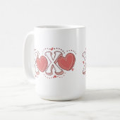 XOXO Mug cadeau de la Saint Valentin (Devant gauche)