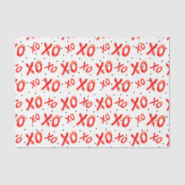 XOXO (ontwerp 48 rode serie) Tissuepapier