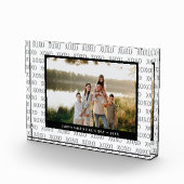 XOXO Pattern Custom Photo Valentine's Photo Block Fotoblokken (Rechts)