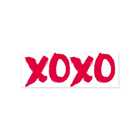 XOXO-penseelstreek Zelfinktende Stempel (Design)