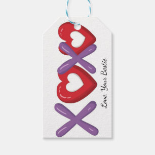 XOXO Print cadeauetiketter, Valentijnsdag  Cadeaulabel